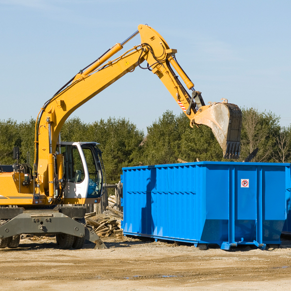 what size residential dumpster rentals are available in Como North Carolina